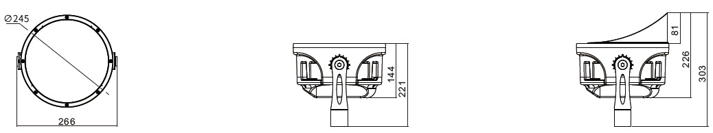 防水圆形投光灯