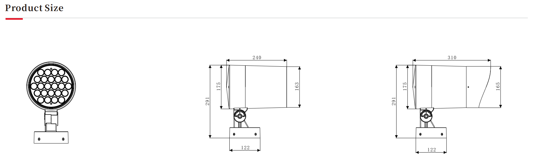 圆形灯投光灯，广州圆形投光灯生产厂家